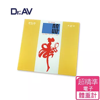 Dr.AVBS-3030B炫金藍光大螢幕記憶電子體重計(金動舞林)