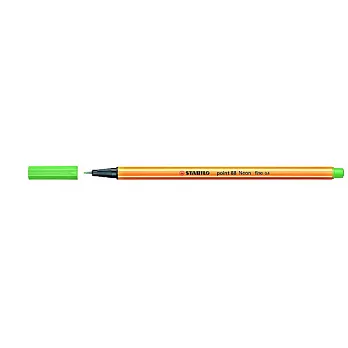 STABILO 德國天鵝牌 point 88系列 0.4mm 簽字筆螢光綠