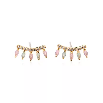 Enya★公主的甜笑弧線耳環