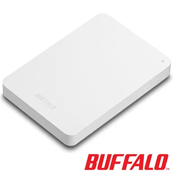 BUFFALO PNF系列2.5吋 1T防震加密行動硬碟-白