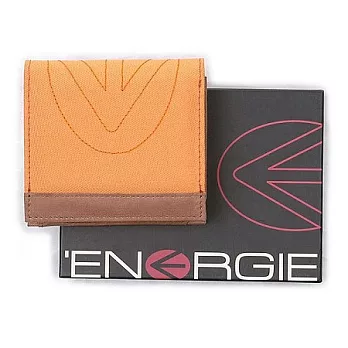 ENERGIE 照片兩折小型短夾 NEL0200COG橘色