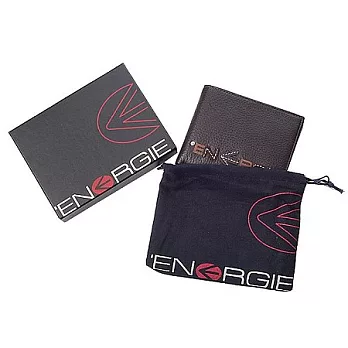 ENERGIE 兩折多層卡片短夾 NEL0284ABN棕色