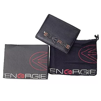 ENERGIE 橫式照片兩折中夾 NEL0283ABK黑色