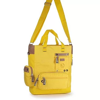 ENERGIE 側肩+側背兩用大型購物袋 NEA0191CYL黃色