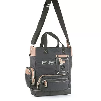 ENERGIE 側肩+側背兩用大型購物袋 NEA0191CBK黑色
