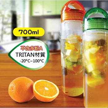 FReLINE 隨身水果瓶-綠/橘綠色
