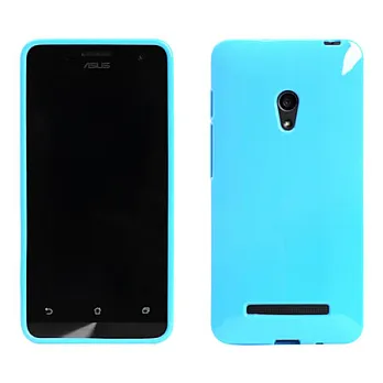 【BIEN】ASUS Zenfone 6 亮麗全彩軟質保護殼 (粉藍)
