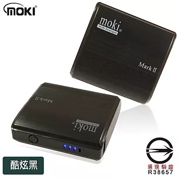 MOKI N7200 豔彩時尚五色行動電源-酷炫黑