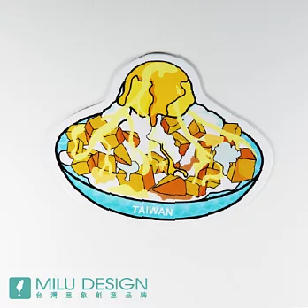 MILU DESIGN 台灣旅行明信片 - 芒果冰