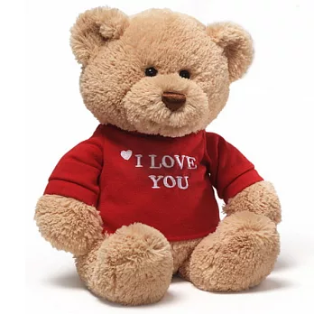 美國GundT恤泰迪熊/我愛妳 /米色