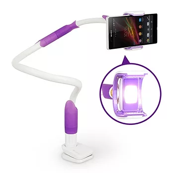 向日葵多功能照明懶人手機支架(IP-MA17)紫色
