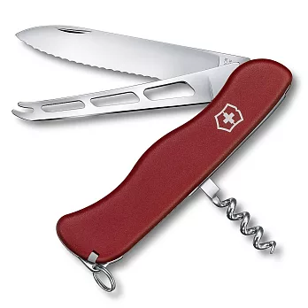 VICTORINOX 6用起司安全鎖防滑瑞士刀-紅