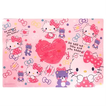 《Sanrio》HELLO KITTY書桌墊(蓬蓬玩偶)