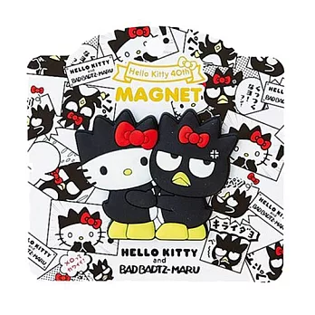 《Sanrio》HELLO KITTY 40週年愛的抱抱系列矽膠造型磁鐵(KITTYx酷企鵝)
