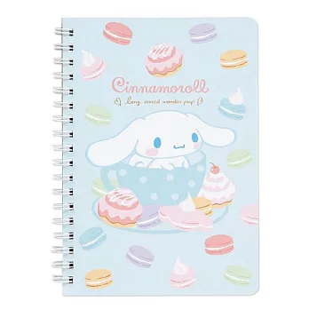 《Sanrio》大耳狗喜拿水色甜點系列B6線圈筆記本