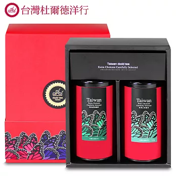 【杜爾德洋行】精選凍頂烏龍+金萱烏龍禮盒(150g*2入)