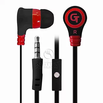 Glitter 高音質智慧型手機耳麥 (GT-251)黑紅