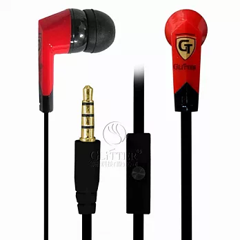 Glitter 高音質智慧型手機耳麥 (GT-252)紅色