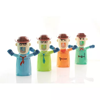 愛情勇士擠牙膏套組藍色