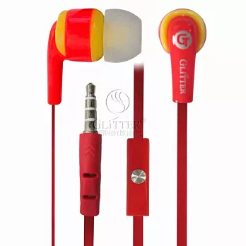 Glitter 高音質智慧型手機耳麥 (GT-268)紅色