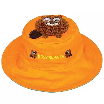 加拿大Flapjacks 兒童雙面可愛造型防曬遮陽帽-土撥鼠/帳篷6M-2Y