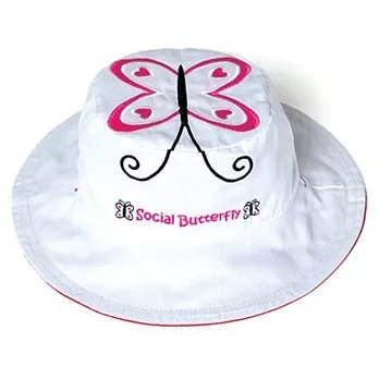 加拿大Flapjacks 兒童雙面可愛造型防曬遮陽帽-花蝴蝶/瓢蟲2Y-4Y