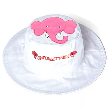 加拿大Flapjacks 兒童雙面可愛造型防曬遮陽帽-小老鼠/粉紅象2Y-4Y