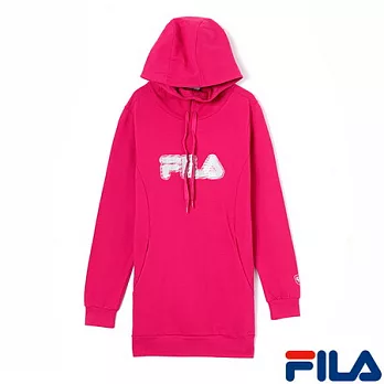 FILA女性連帽長版上衣-5TEN-5448-PM-S熱戀紅