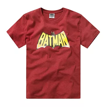 【CACO】華納蝙蝠俠-超人-BATMAN復刻短T-男M花紗紅