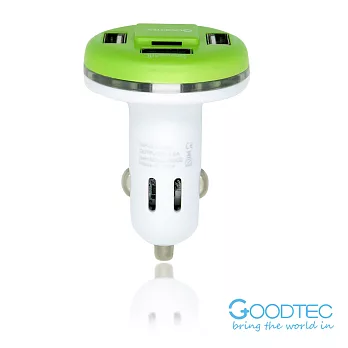 Goodtec 4 Port USB 車用充電器 (5V 4.8A)時尚粉