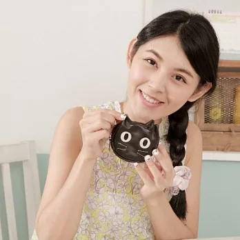 Noafamily,諾亞大頭貓零錢包_BK