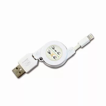 Dr.AV USB-131 IPHONE5 Lightning 伸縮充電傳輸線 最長75公分最短9.5公分