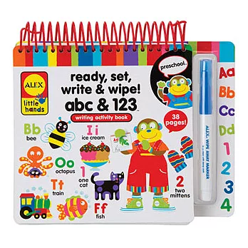 【美國ALEX】學前練寫本abc&123