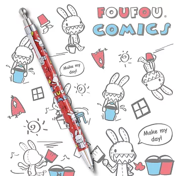 《Foufou》Comics 系列筆款(紅點點)- 自動鉛筆