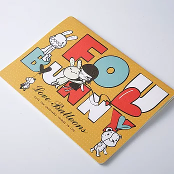 《Foufou》A5筆記本 - Love Balloon(格紋+空白)