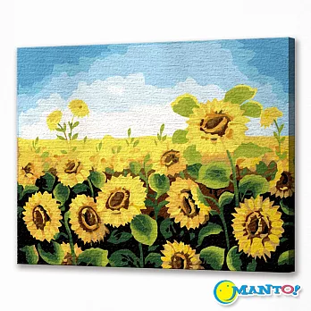 【Manto】成人款．DIY數字油畫 - 向日葵-綻放