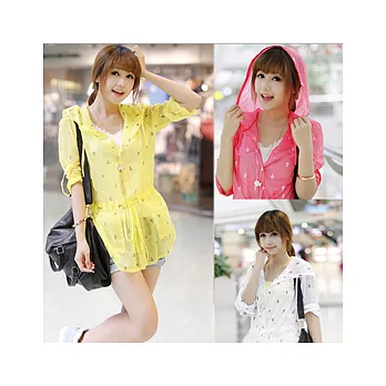 防曬長袖空調衫外套紅M