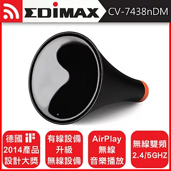 EDIMAX 訊舟 CV-7438nDM Wi-Fi Bridge 抗干擾多媒體無線橋接器