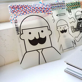 Mr.BABBA 透明證件票卡夾-爸爸最偉大