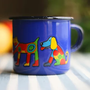 Smaltum布拉格 琺瑯杯 守心狗兒_寶藍(250ml)