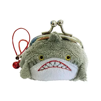 UNIQUE 動物樂園迷你珠扣零錢包 鯊魚哥