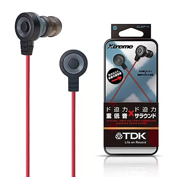 TDK CLEF-X 高質感重低音Bass耳機(TH-EC300)黑色