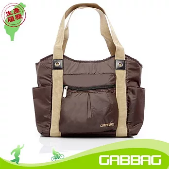 GABBAG 358g羽妍輕量化肩背包(GB14110-76W)-咖啡