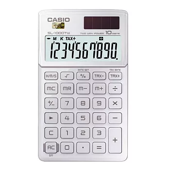 CASIO 卡西歐SL-1000TW-WE 攜帶型Stylish系列10位數計算機