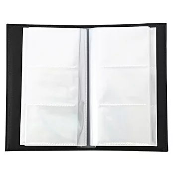 [MUJI 無印良品]尼龍卡片夾/黑.3段.180張用