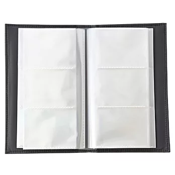 [MUJI 無印良品]棉天竺卡片夾/深灰.3段.180張用