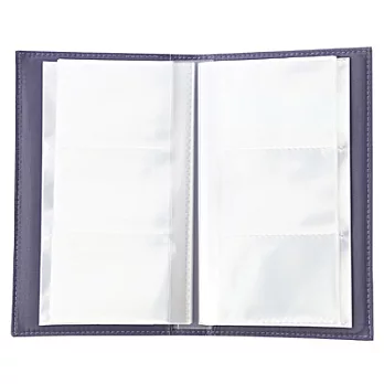 [MUJI 無印良品]棉天竺卡片夾/藍.3段.180張用
