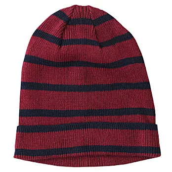 [MUJI 無印良品]棉混螺紋針織帽紅色