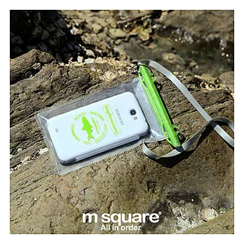 【M Square】防水手機袋淺綠