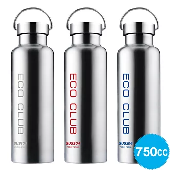 ECO CLUB 長效全鋼蓋真空瓶750ml (紅色)